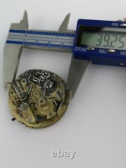 Antique Swiss Repeater Pocket Watch Movement for Parts or Restoration (J42)
