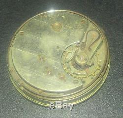 Antique Timing And Repeating Watch Co. Repeater Pocket Watch Movement For Parts