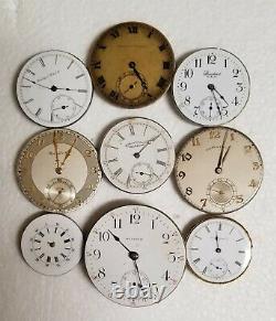 Antique/ Vintage Pocket & Pendant Watches Lot of 25 FOR PARTS OR REPAIRS