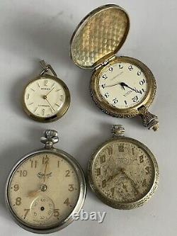 Antique Vintage Pocket Watch Lot of 12. For Parts