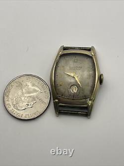 Antique Vintage mens Bulova 10K RGP Watch 17 jewels PARTS REPAIR