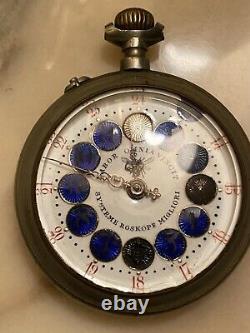 Antique pocket watch Systeme Roskope Not Working Rare