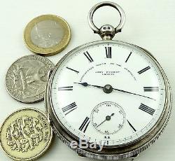 Antique silver pocket watch John Forrest, London 1897 NOT WORKING NEEDS WORK