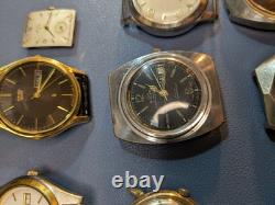 Antique to vintage watch parts lot