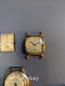 Antique to vintage watch parts lot