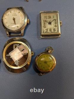 Antique to vintage watch parts lot
