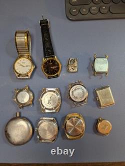 Antique to vintage watch parts lot