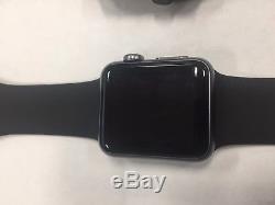 Apple Watch 38mm Aluminum Case Black- For part only