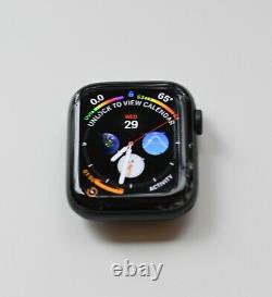 Apple Watch 5, 44MM In Black Stainless Steel, Cracked Screen For Parts / Repair