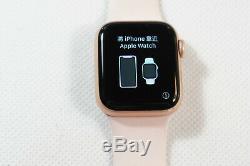 Apple Watch Gen 4 Series 4 40mm Gold Aluminum Pink Sport Band MU682LL/A, READ