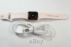 Apple Watch Gen 4 Series 4 40mm Gold Aluminum Pink Sport Band MU682LL/A, READ