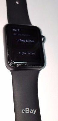Apple Watch Series 1 38mm Aluminum Case Black Sport Band (MP022LL/A)