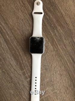 Apple Watch Series 1 42mm Aluminum Case White Sport Band (MNNL2LL/A)