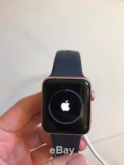 Apple Watch Series 2 42mm Rose Gold original band included both sizes for parts