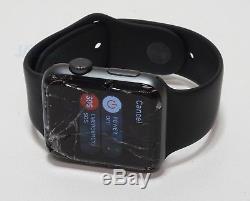 Apple Watch Series 2 Space Gray Aluminum Case 42mm Black Sport Band MP062LL/A