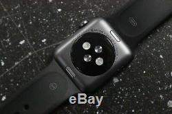 Apple Watch Series 3 38mm GPS Sport Aluminum Space Gray / iCloud / AS IS g14
