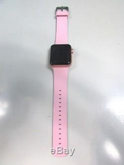 Apple Watch Series 3 38mm Gold Aluminium Case with Pink Band, DEMO