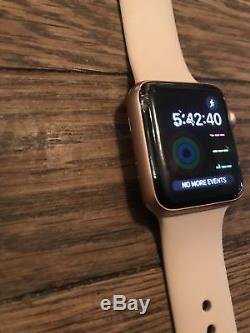 Apple Watch Series 3 38mm Gold Aluminium Case with Pink Sand Band (GPS) -SEE BELOW