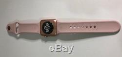 Apple Watch Series 3 38mm Gold Aluminium Case with Pink Sand Sport Band, DEMO
