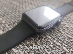 Apple Watch Series 3 42mm Gps Aluminum Case Black Sport Band For Parts