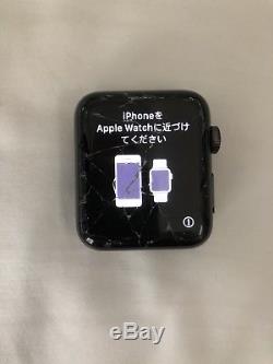 Apple Watch Series 3 42mm Space Gray Alum. Case (GPS/Cellular) with Cracked Screen