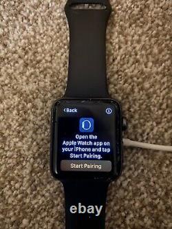 Apple Watch Series 3 42mm Space Grey Aluminium Case with Black Sport Band (GPS)