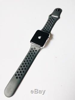 Apple Watch Series 3 42mm Stainless Steel with Nike Sport Band ID Locked