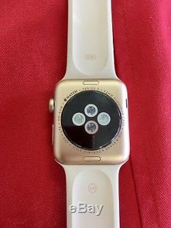 Apple Watch Series 3 (GPS + Cellular) 42mm Gold Aluminum Case Pink Band READ