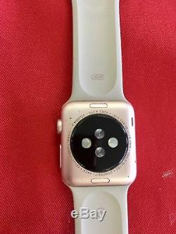 Apple Watch Series 3 (GPS + Cellular) 42mm Gold Aluminum Case Pink Band READ