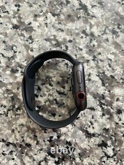 Apple Watch Series 5 44mm Space Gray Aluminium Case with Black Sport Band S/M