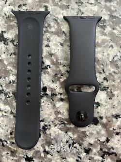 Apple Watch Series 5 44mm Space Gray Aluminium Case with Black Sport Band S/M