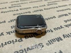 Apple Watch Series 5 GPS LTE Cellular 40mm Gold Smartwatch Cracked Screen No IC