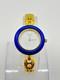 As-Is GUCCI 11/12 Change Bezel Ladies Watch White Blue Dial For Parts Repair