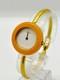 As-Is GUCCI 11/12 Change Bezel Watch White Dial Gold Not tested For Parts