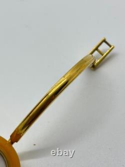 As-Is GUCCI 11/12 Change Bezel Watch White Dial Gold Not tested For Parts