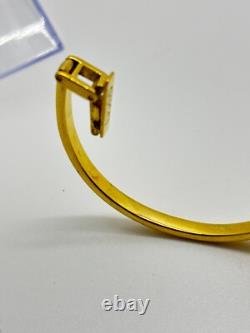 As-Is GUCCI 11/12 Change Bezel Watch White Dial Gold Not tested For Parts