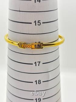 As-Is GUCCI 11/12 Change Bezel Watch White Dial Gold Not tested For Parts