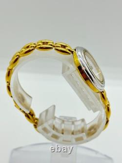 As-Is GUCCI 11/12 Change Bezel Watch White Dial Silver For Parts Or Repair