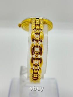 As-Is GUCCI 11/12 Change Bezel Watch White Dial Silver For Parts Or Repair