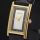 As-Is GUCCI 2600L Black Gold Plated Women's Watch Not tested For Parts
