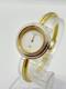 As-Is Gucci Change Bezel 1100-L Wrist Watch Silver Gold Not tested For Parts