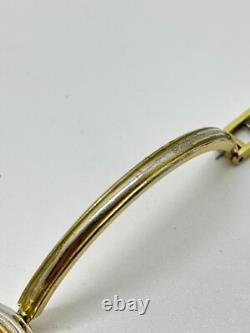 As-Is Gucci Change Bezel 1100-L Wrist Watch Silver Gold Not tested For Parts
