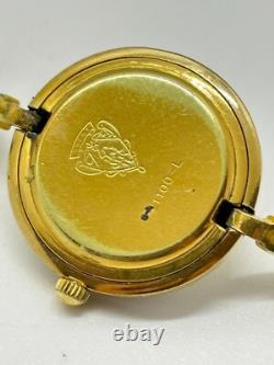 As-Is Gucci Change Bezel 1100-L Wrist Watch Silver Gold Not tested For Parts