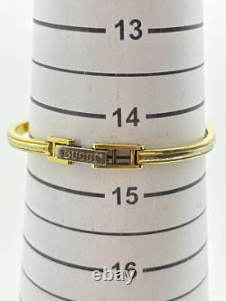 As-Is Gucci Change Bezel 1100-L Wrist Watch Silver Gold Not tested For Parts