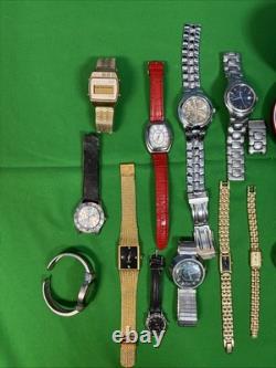 Assorted Brands Watch Lot for Parts Or Repair 13 Pieces Some Unique Pieces
