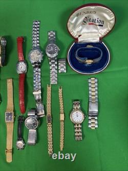 Assorted Brands Watch Lot for Parts Or Repair 13 Pieces Some Unique Pieces