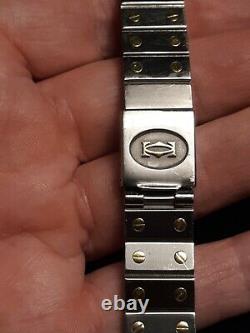 Authentic Cartier Santos Two Tone 18k/Steel Watch Band-Only, for parts