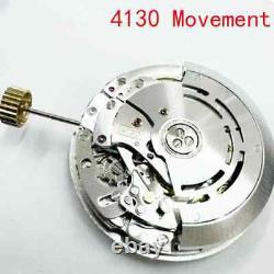 Automatic Watch Movement 4130 3.6.9 Chronograph Machinery Replacement Parts