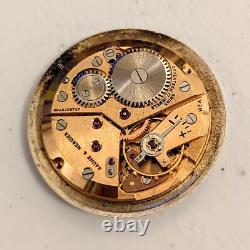 BAUME & MERCIER Geneve 17J Movement & Dial Cal. Peseux 330 FOR PARTS or REPAIR
