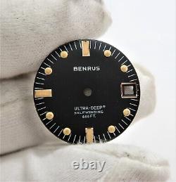 BENRUS Ultra Deep 666, 25.90mm STUNNING DIAL Orig UNTOUCHED perfect, PARTS 102